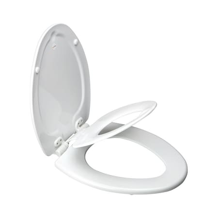Mayfair Mayfair by Bemis NextStep2 Slow Close Elongated White Enameled Wood Toilet Seat 188SLOW 000